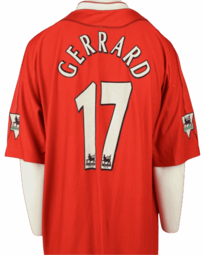 Liverpool thuisshirt 2002-2004 Steven Gerrard maat - XXL