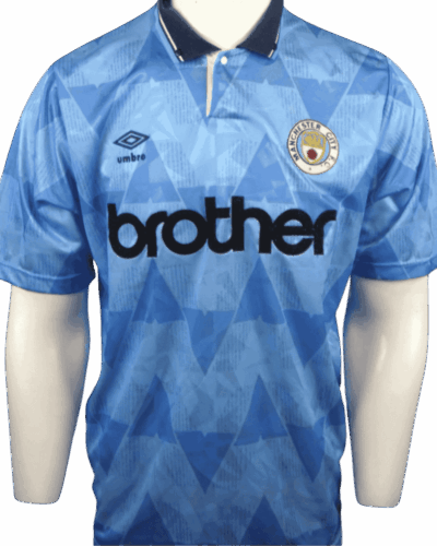 Manchester City thuisshirt 1989-1991 maat - L