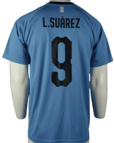 Uruguay thuisshirt 2018-2019 Luis Suárez maat - L