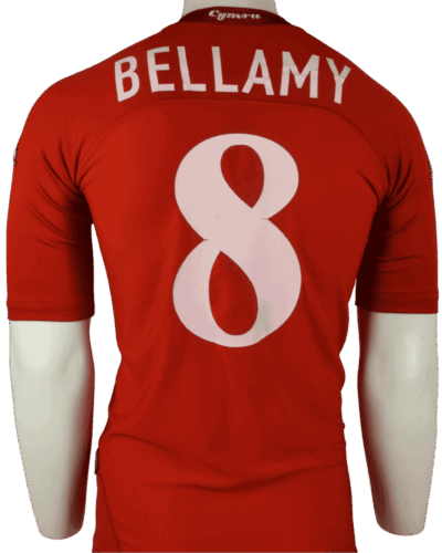 Wales thuisshirt 2004-2006 Craig Bellamy maat - M