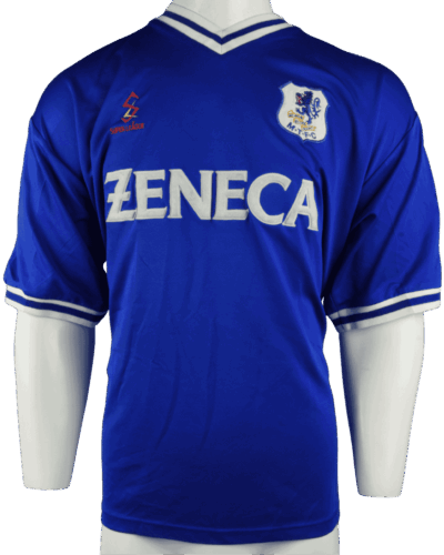 Macclesfield Town (wedstrijd gedragen) thuisshirt 1996-1998 Stuart Whittaker maat - XL