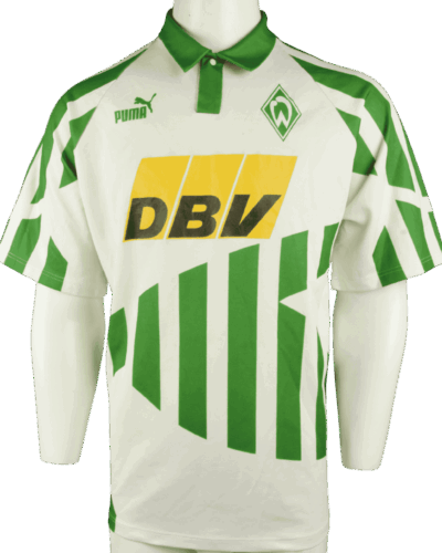 Werder Bremen (wedstrijd gedragen) thuisshirt 1994-1995 Marco Bode maat - L
