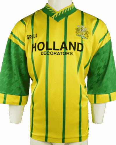 Halifax town (wedstrijd gedragen) uitshirt 1995-1996 rugnummer 3 maat - XL
