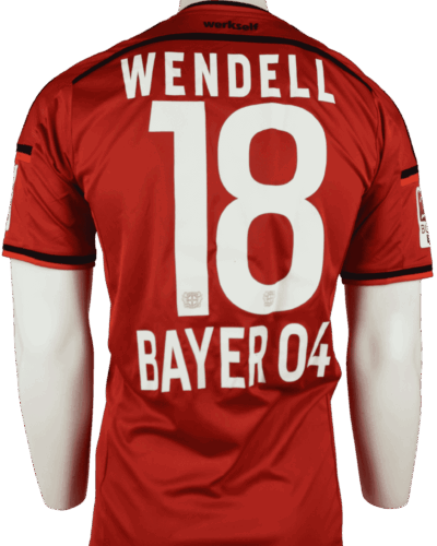 Bayer 04 Leverkusen (wedstrijd gedragen) thuisshirt 2014-2015 Wendell maat - M