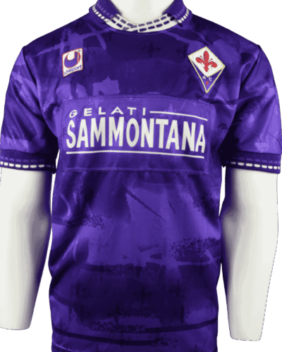 Fiorentina thuisshirt 1994-1995 Daniele Carnasciali maat - L