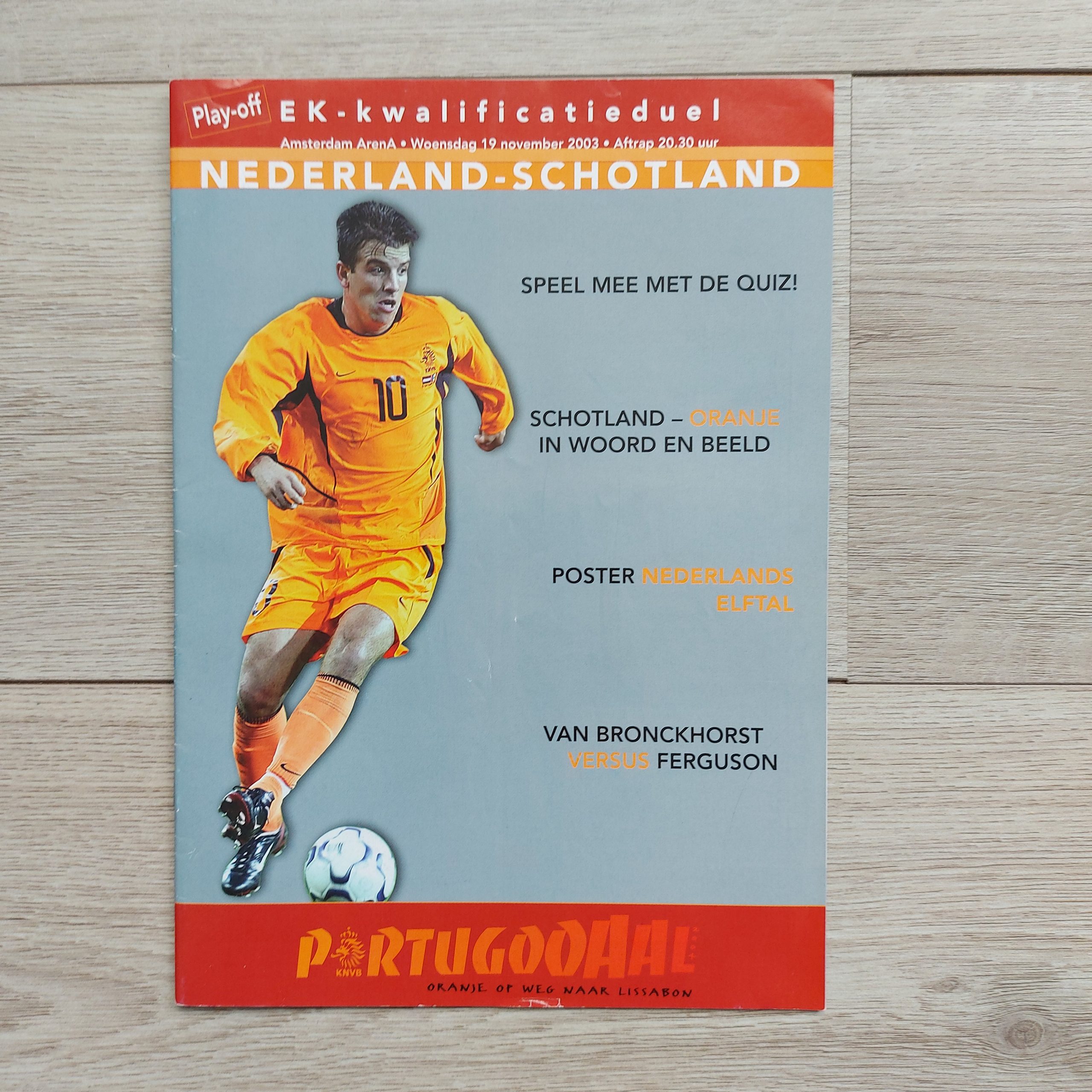 Nederland VS Schotland EK Kwalificatie (2003)