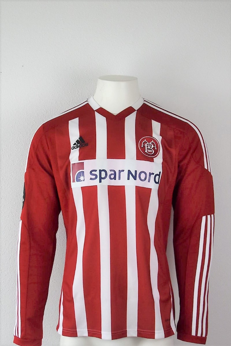 Aalborg BK (Matchworn) Thuisshirt 2009-2010 Martin Pedersen Maat – M