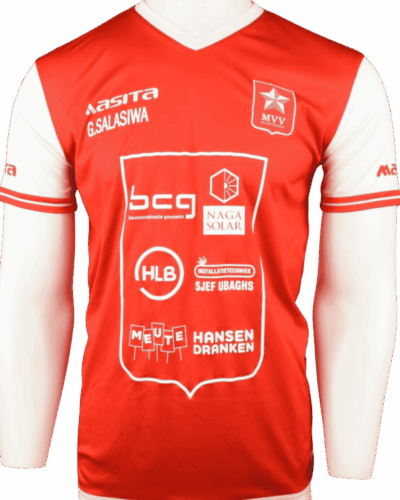 MVV Maastricht (Spiel getragen) Heimtrikot 2020-2021 Gaston Salasiwa Größe - M