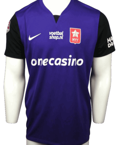 MVV Maastricht (Match Worn) Auswärtstrikot 2023-24, signiert von Wout Coomans, Größe - L