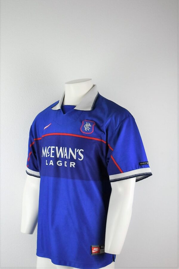 2830 Schotland Glasgow Rangers Thuisshirt McEwans Lager 1997 1999 maatXL zijkant