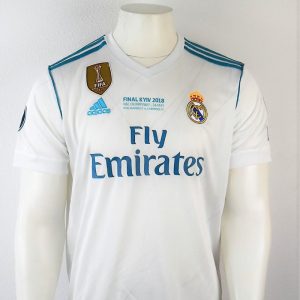 3541 Spanje Real Madrid Thuisshirt Fly Emirates CL finale 2018 maatL voor