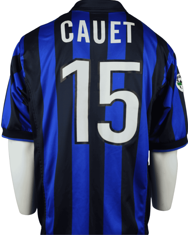 Inter Milano (indossata in partita) maglia home 1998-1999 Benoît Cauet taglia - XL