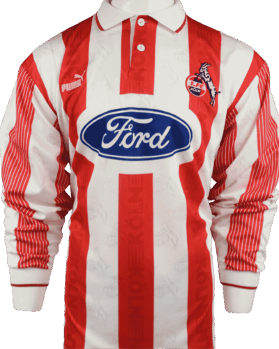 1. FC Köln thuisshirt 1995-1996 maat - S (maar valt als M)