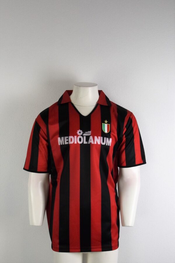 4565 Italie AC Milan Thuisshirt Mediolanum 1988 maatXL voor