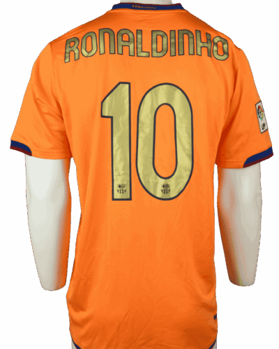 Barcelona uitshirt 2006-2007 Ronaldinho maat - M