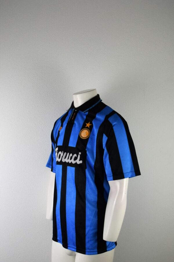 4912 Italie Inter Milaan Thuisshirt Fiorucci 1992 1994 maatXL zijkant