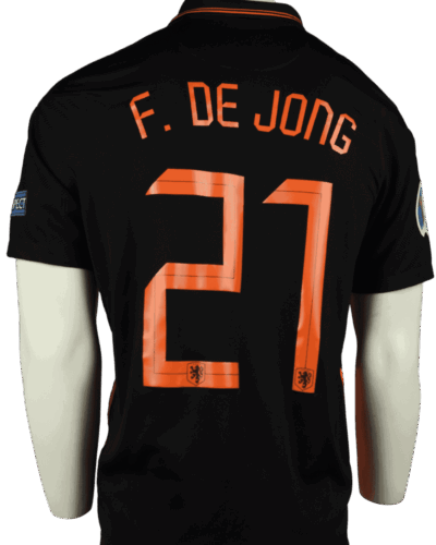 Niederlande Auswärtstrikot 2020-2022 Frenkie de Jong Größe - L