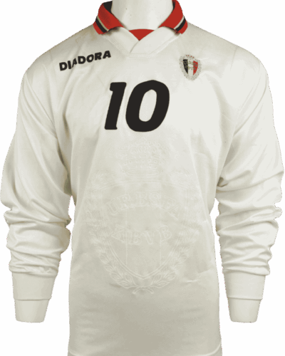Belgien (matchworn) Auswärtstrikot 1996-1998 Rückennummer 10 Größe - XL