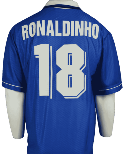 Maillot extérieur du Brésil Jeux Olympiques 1996 Ronaldo (Sous le nom de Ronaldinho) taille - XL