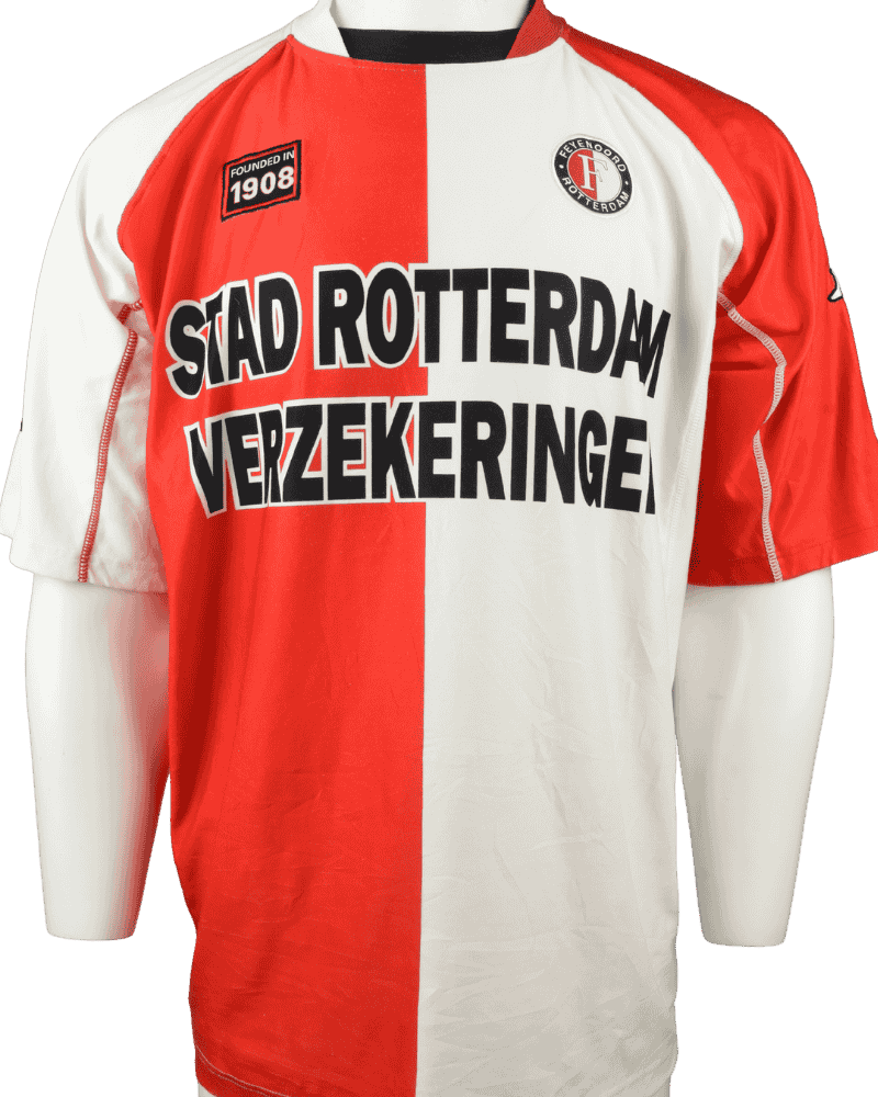 Feyenoord thuisshirt 2002-2003 maat - L (maar valt als XL)