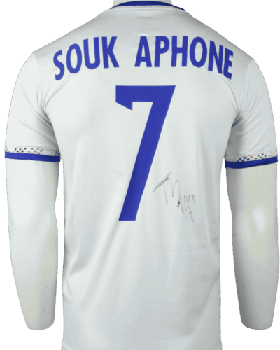 Laos uitshirt 2019-2020 Gesigneerd door Souk Aphone maat - M
