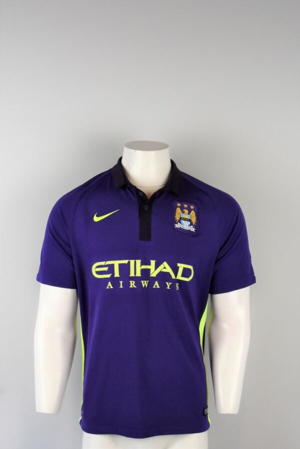 5436 Engeland Manchester City Derde Shirt Etihad Airways 2014 2015 maatM voor