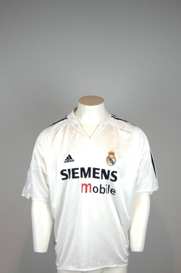 6045 Spanje Real Madrid Thuisshirt Siemens mobile 2004 2005 maatXXL voor