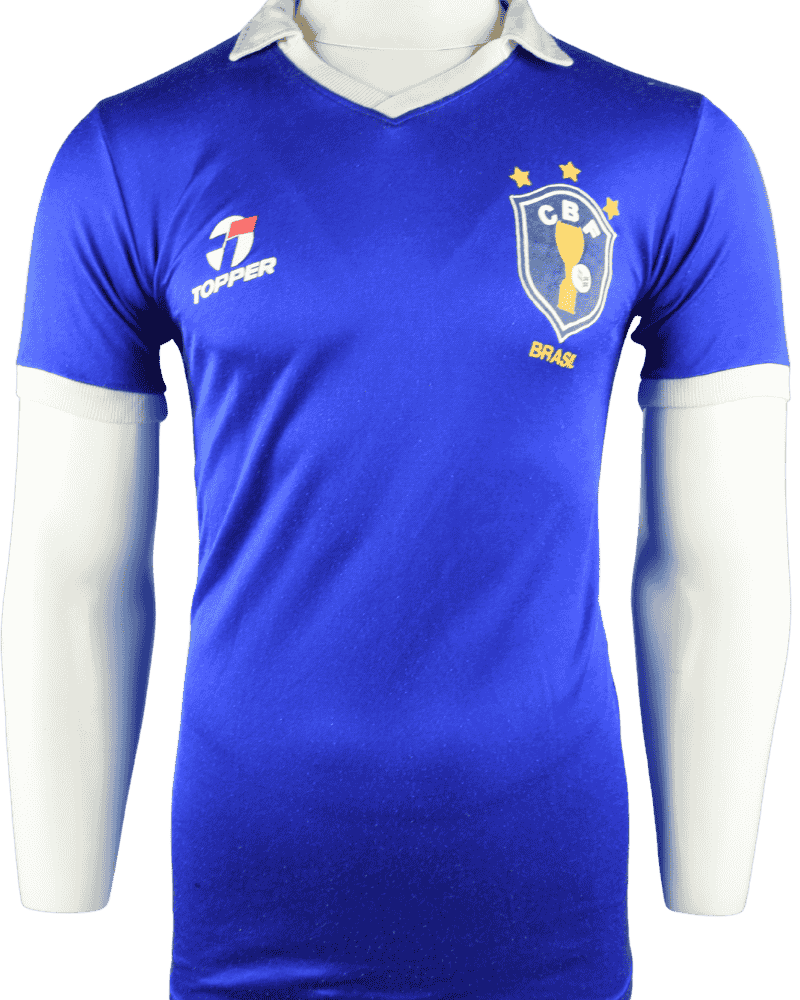 Brazilië (matchworn) uitshirt 1985-1986 Mauro Galvao  maat - S