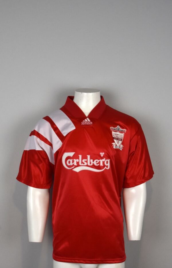 6402 Engeland Liverpool Thuisshirt Carlsberg 1992 1993 maatXL voor