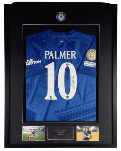 Chelsea Ingelijst thuisshirt FCWC finale 2025 Gesigneerd door Cole Palmer (Incl. certificaat)