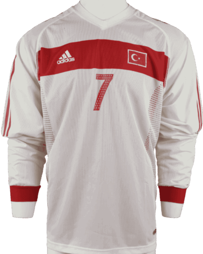 Turkije (wedstrijd gedragen) uitshirt Okan Buruk WK 2002 kwalificatie maat - XL