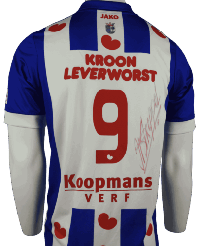 Heerenveen maglia casalinga indossata in partita 2017-2018 firmata da Reza Ghoochannejhad incl. certificato taglia - L