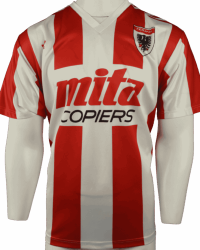 FC Aarau (wedstrijd gedragen) uitshirt 1990-1991 rugnummer 14 maat - XL