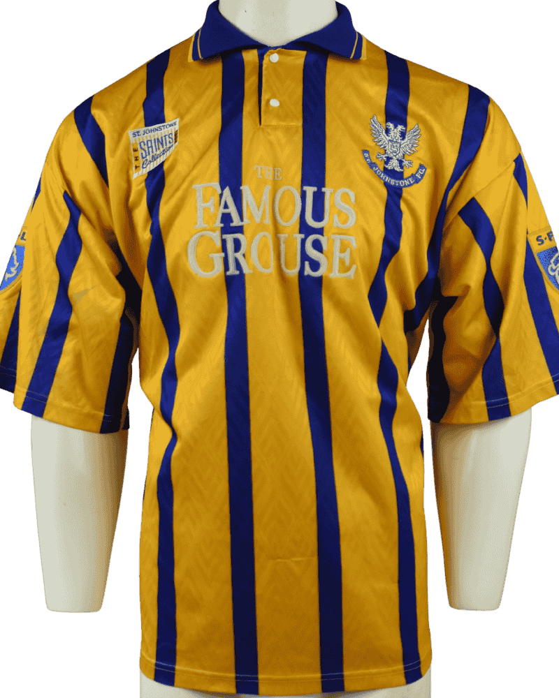 เสื้อทีมเยือน สโมสรเซนต์จอห์นสโตน เอฟซี (ใส่แข่งจริง) ฤดูกาล 1995-1996 หมายเลขด้านหลัง 14 ไซส์ XL