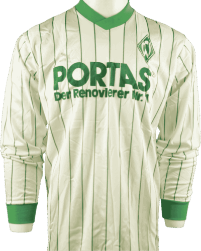 Werder Bremen (wedstrijd gedragen) thuisshirt 1987-1988 Karl-Heinz Riedle maat - L