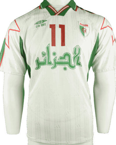 Algerije (matchworn) thuisshirt 1998-1999 NR 11 maat M