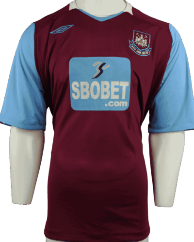 West Ham United home shirt 2008-2009 size - 3XL