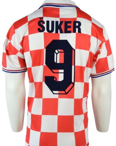 Kroatië thuisshirt 1996-1998 Davor Šuker maat - L
