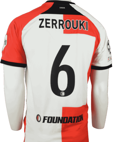 Feyenoord (Matchprepared) thuisshirt 2024-2025 Ramiz Zerrouki maat - M