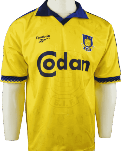 Brøndby IF thuisshirt 1996-1997 gesigneerd maat - L