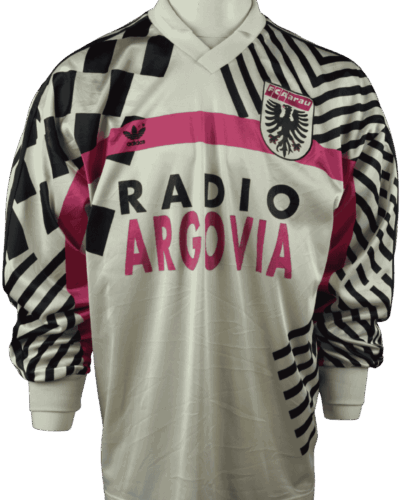 FC Aarau (wedstrijd gedragen) thuisshirt 1991-1992 nr 2 maat - XL