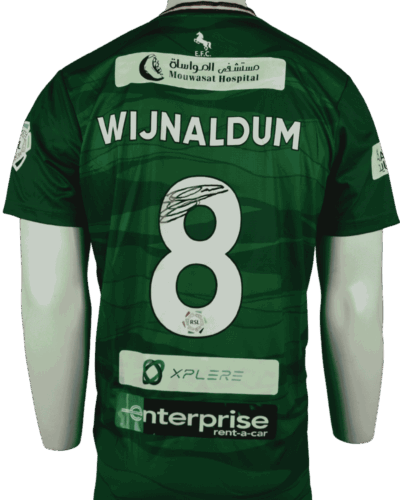 Al-Ettifaq (wedstrijd gedragen) thuisshirt 2025-2026 gesigneerd door Georginio Wijnaldum maat - L