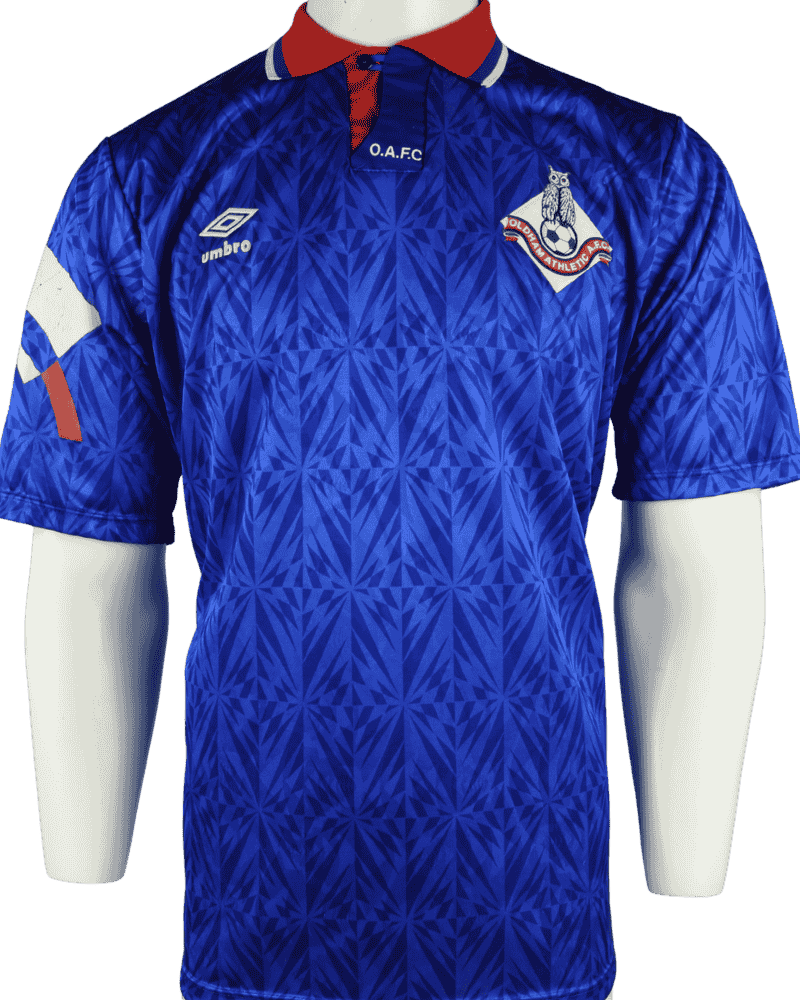 Oldham Athletic thuisshirt 1991-1993 maat L