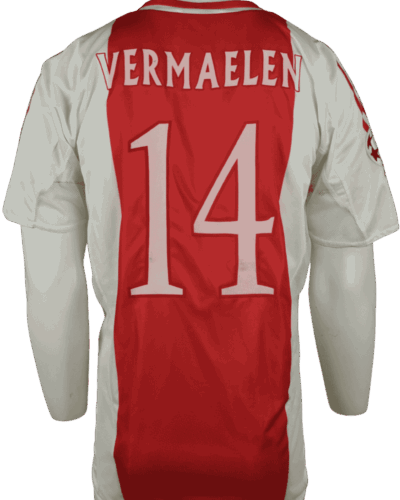Ajax (wedstrijd gedragen) thuisshirt 2004-2005 Thomas Vermaelen maat - L