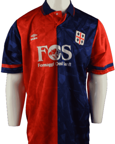 Cagliari (wedstrijd gedragen) thuisshirt 1991-1992 Pierpaolo Bisoli maat - L