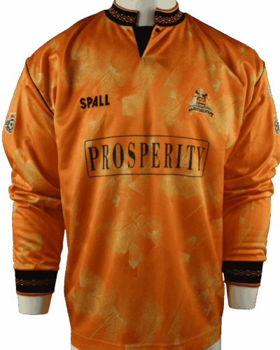 Maidstone United (match worn) home shirt 1990-1991 back number 6 size - XL