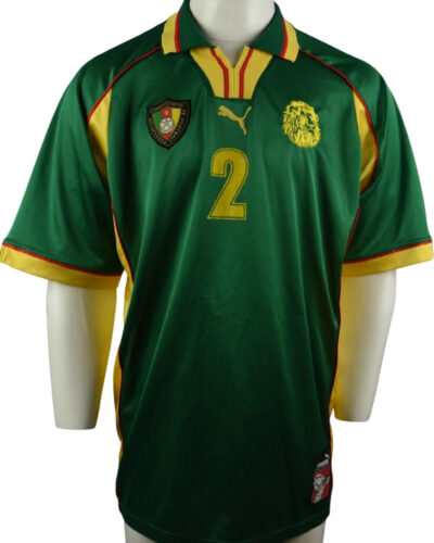 Cameroun maillot domicile porté en match 1998-1999 n° 2 taille - XXL