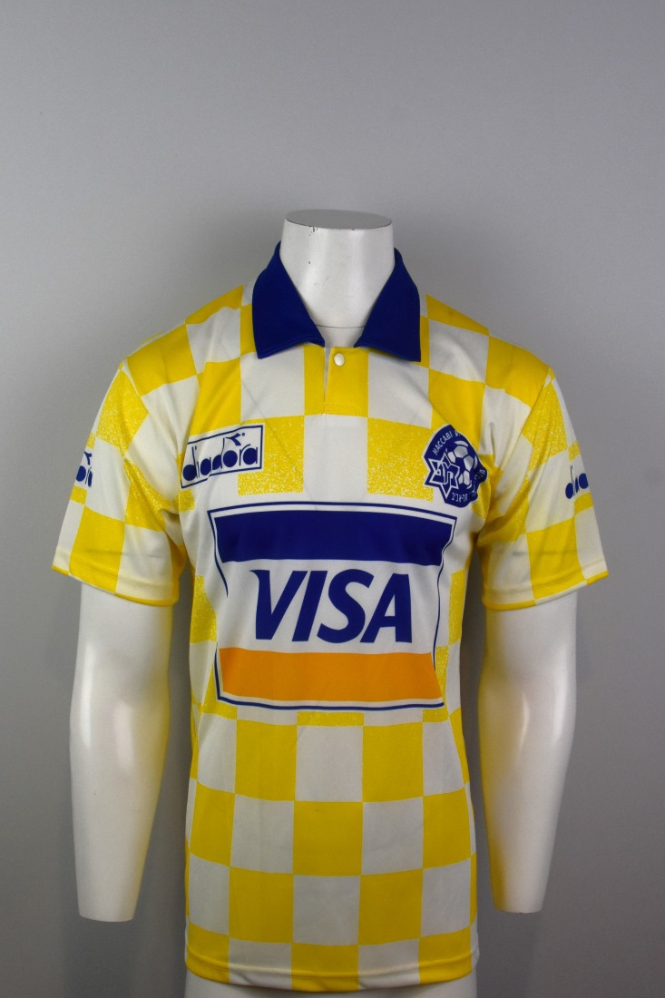 9288-Israël-Maccabi Tel-Aviv-Thuisshirt-Visa-1994-1995-maatS-voor