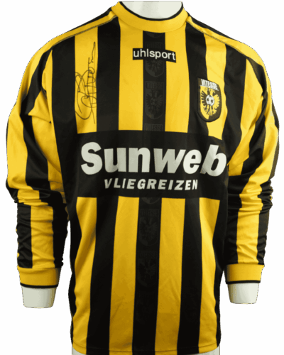 Vitesse (wedstrijd gedragen) gesigneerd thuisshirt 2003-2004 Peter van Vossen Incl. certificaat maat - XXL