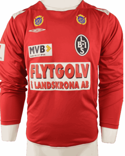 Landskrona BoIS (wedstrijd gedragen) uitshirt 2009 Calle Genberg maat - M